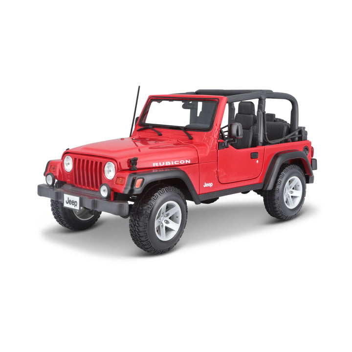 1/18  - JEEP WRANGLER RUBICON (Collectible Scale Model 14+) Red