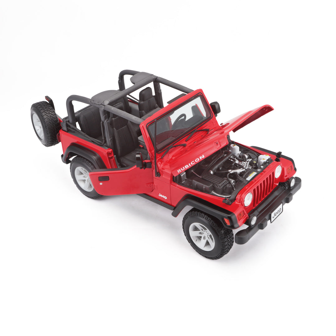 1/18  - JEEP WRANGLER RUBICON (Collectible Scale Model 14+) Red