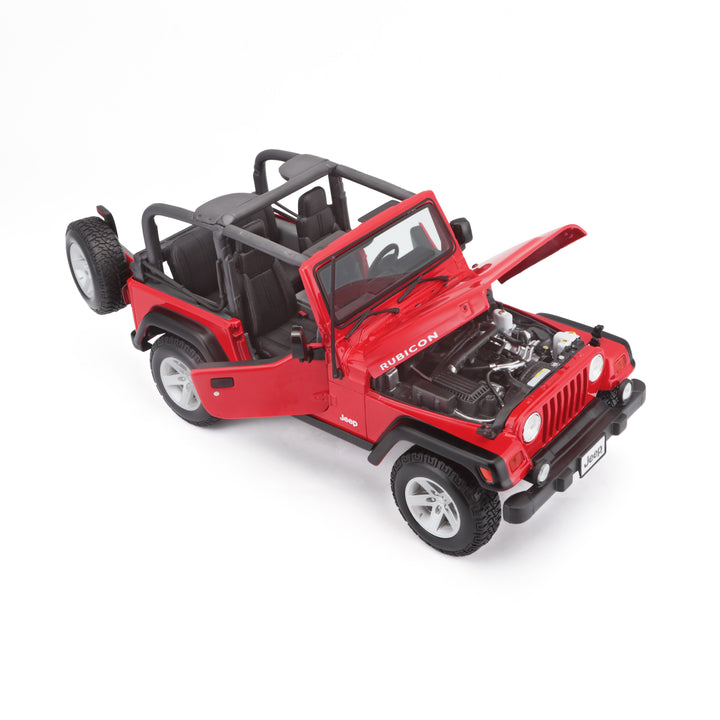 1/18  - JEEP WRANGLER RUBICON (Collectible Scale Model 14+) Red