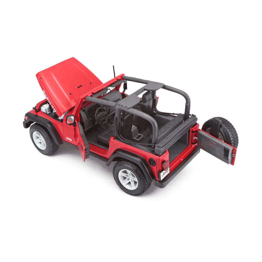 1/18  - JEEP WRANGLER RUBICON (Collectible Scale Model 14+) Red