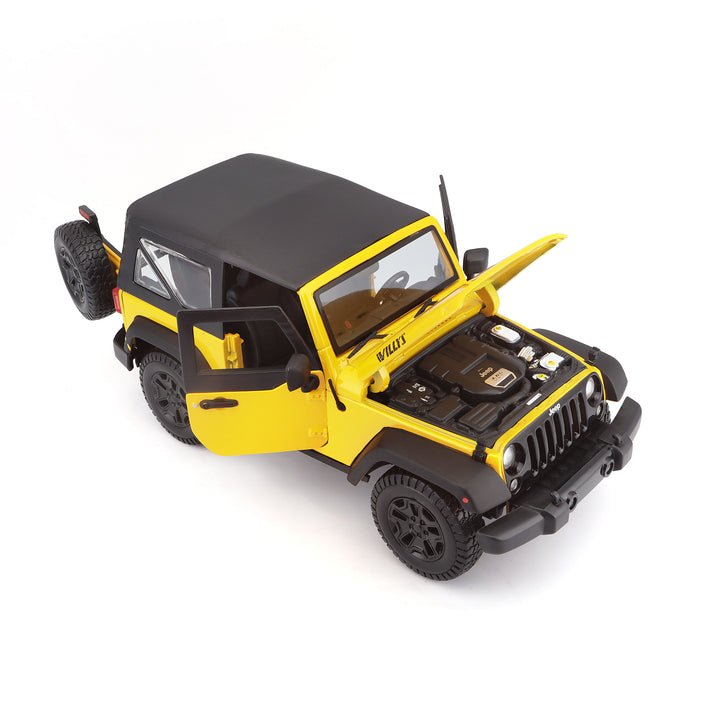 1/18  - 2014 Jeep Wrangler (Collectible Models 14+) Yellow
