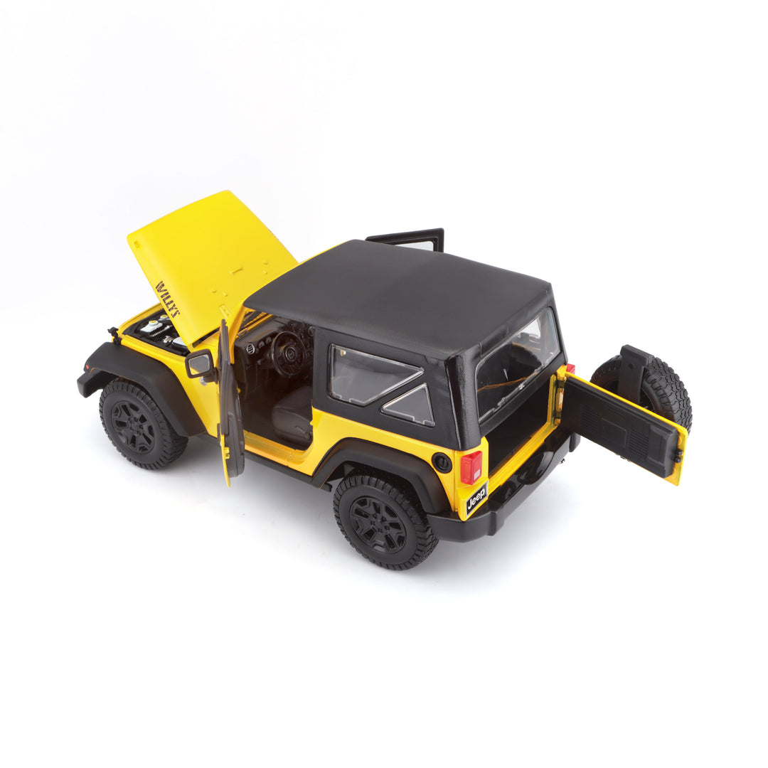 1/18  - 2014 Jeep Wrangler (Collectible Models 14+) Yellow