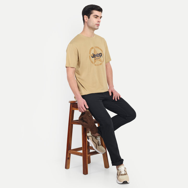 Jeep Willys Star Graphic Print T-Shirt