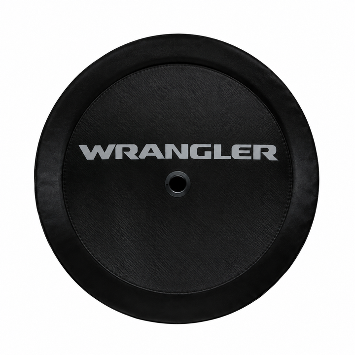 Jeep Wrangler 32-Inch Spare Tire Cover with Wrangler Logo