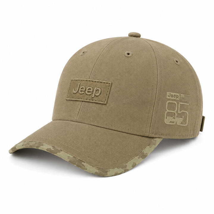Jeep 85th Anniversary Khaki Cap | Adjustable Fit