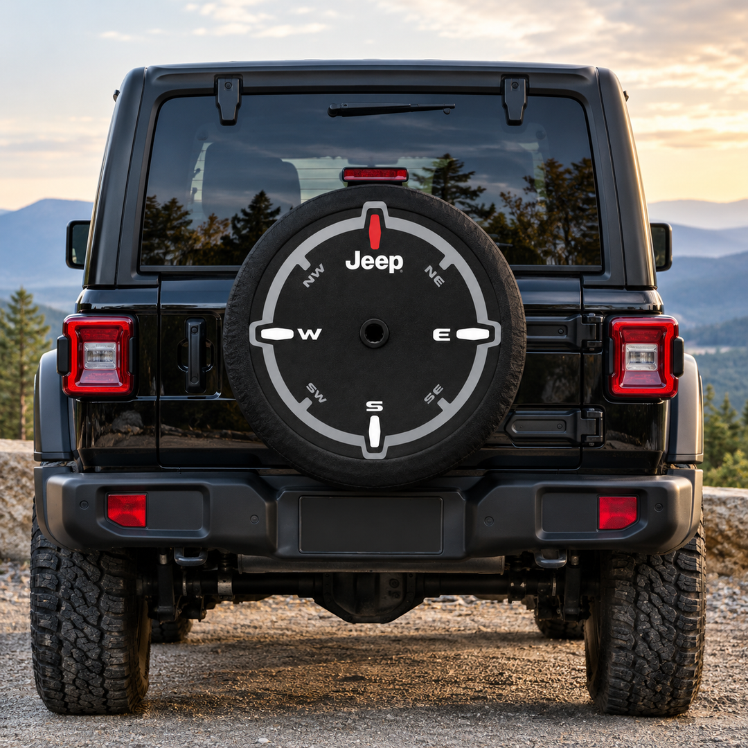 Jeep Wrangler 32-Inch Spare Tire Cover – Compass