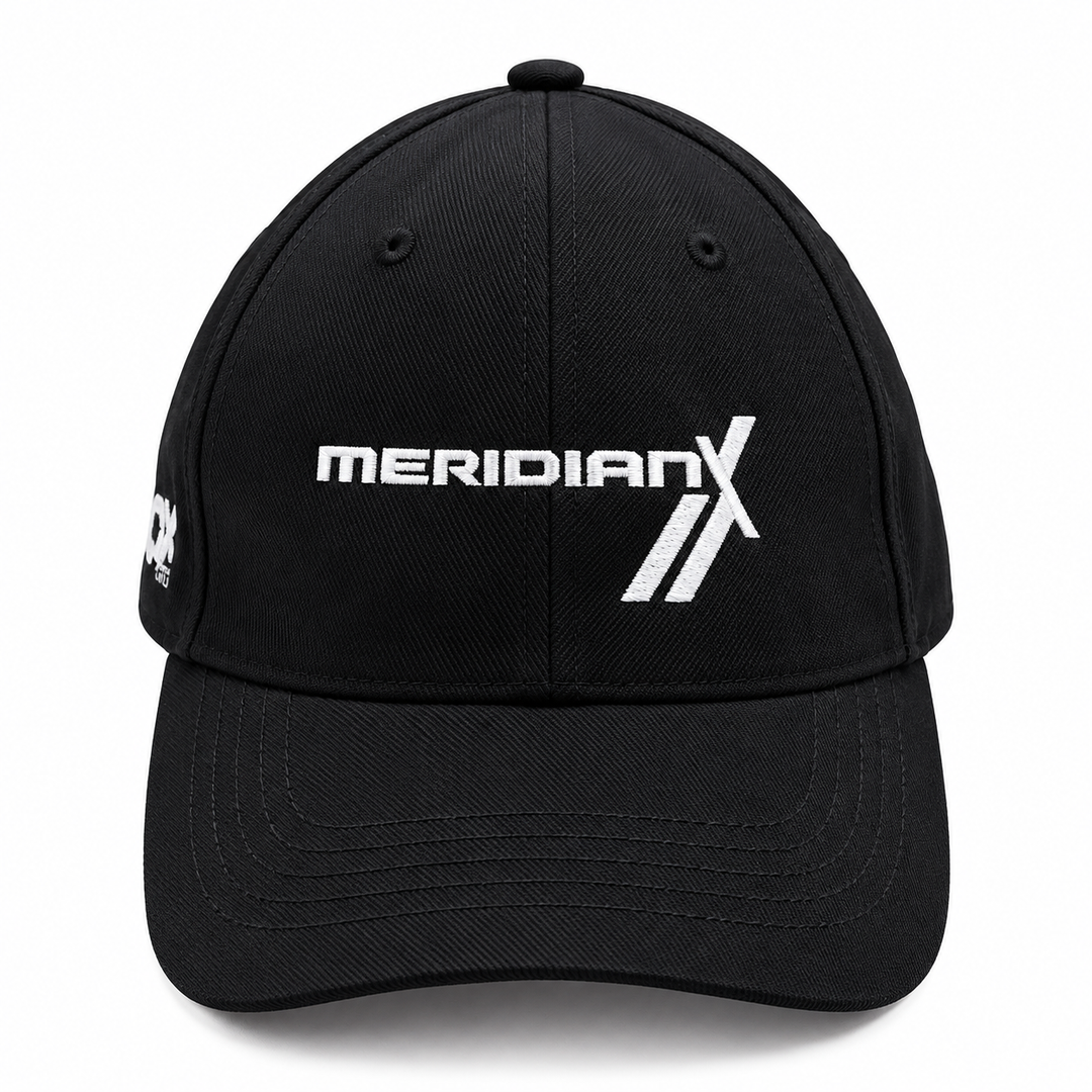 MERIDIANX Jeep® Black Embroidered Baseball Cap
