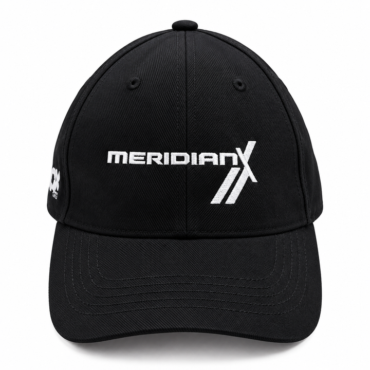 MERIDIANX Jeep® Black Embroidered Baseball Cap