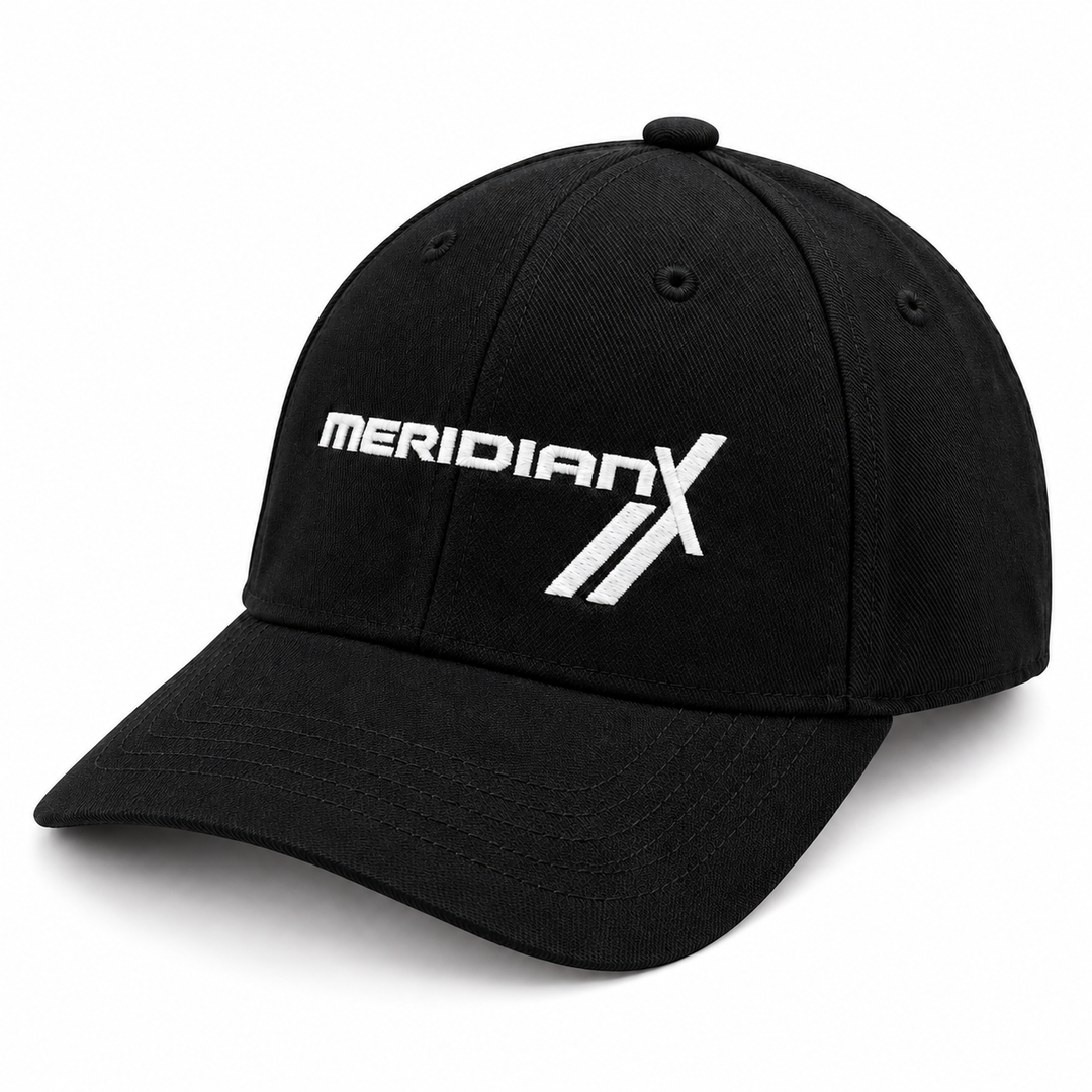 MERIDIANX Jeep® Black Embroidered Baseball Cap