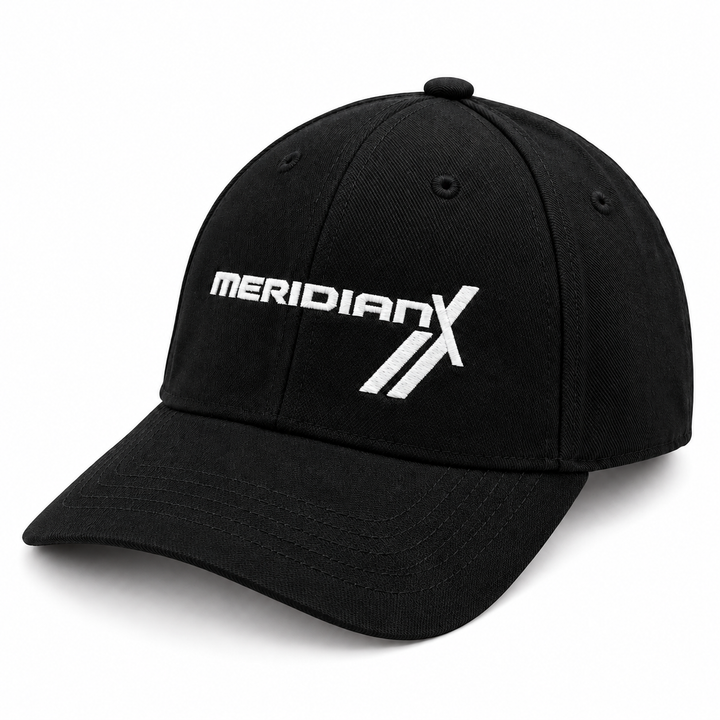 MERIDIANX Jeep® Black Embroidered Baseball Cap