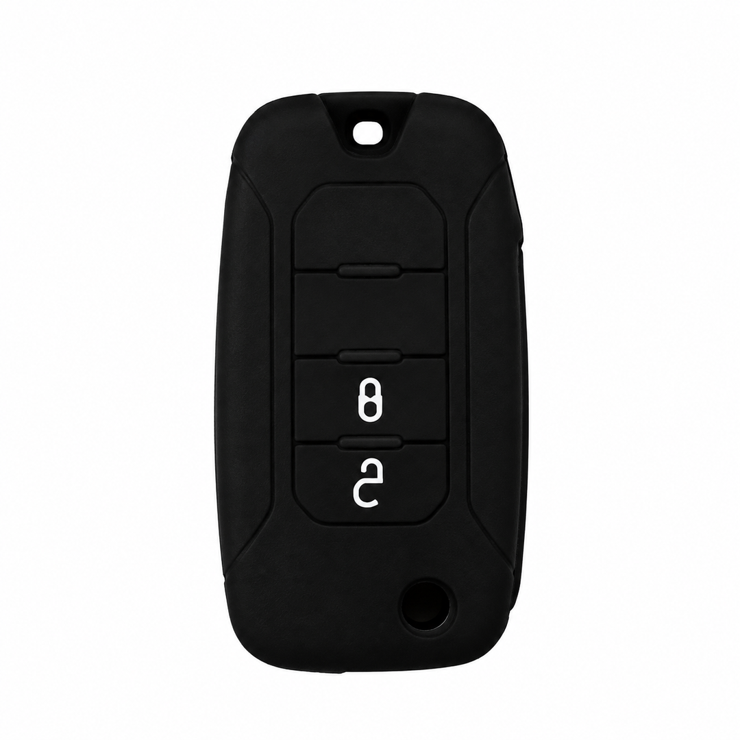 Jeep Black Key Fob Cover – Protective Silicone Car Key Case