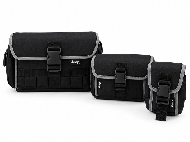 Jeep Black Car Organizer Bag – Padded Storage Bag