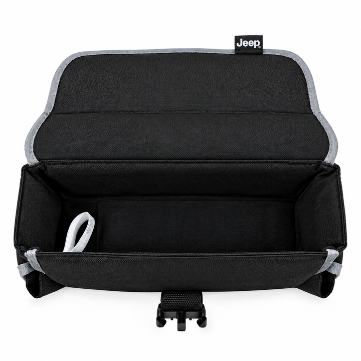 Jeep Black Car Organizer Bag – Padded Storage Bag