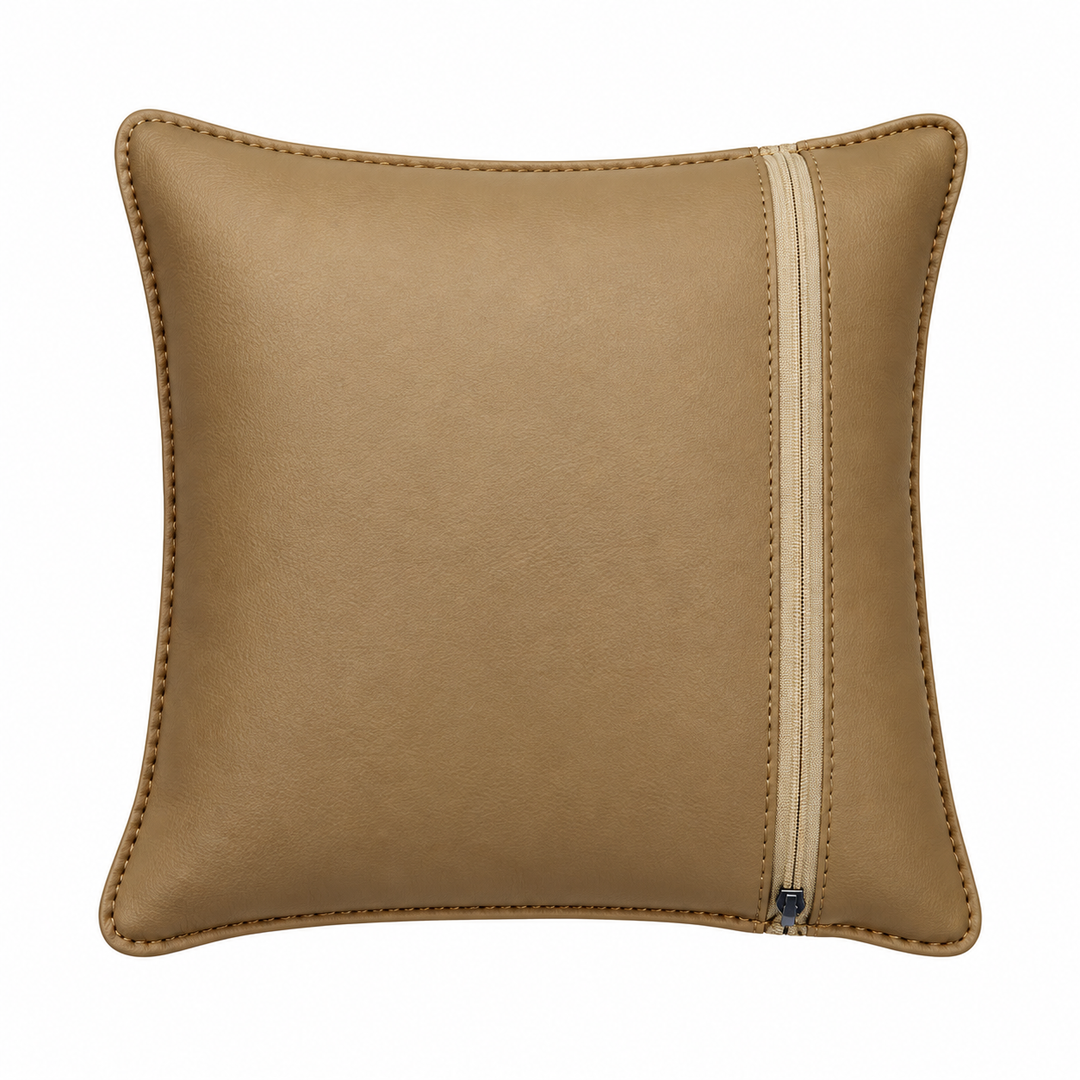 Jeep Small Vinyl Cushion – Beige Embossed Car Seat & Backrest Cushion