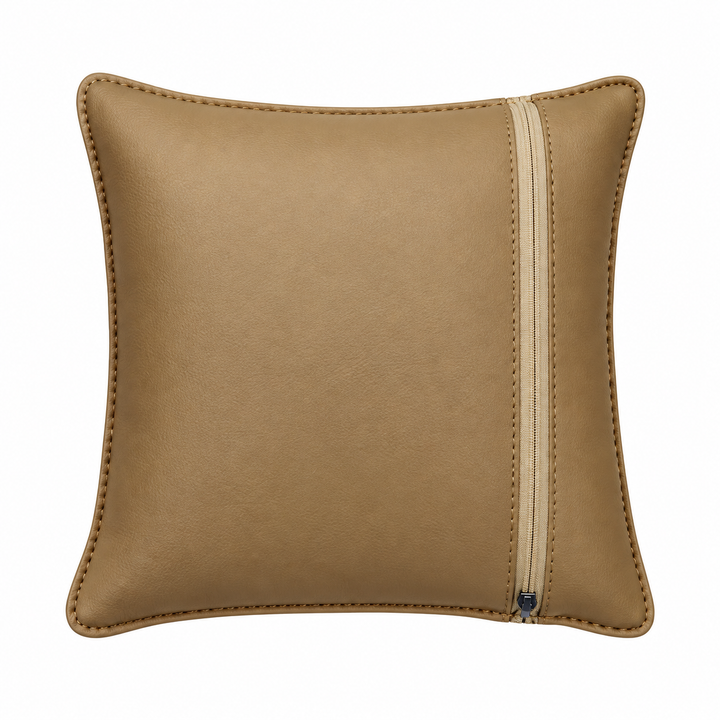 Jeep Small Vinyl Cushion – Beige Embossed Car Seat & Backrest Cushion