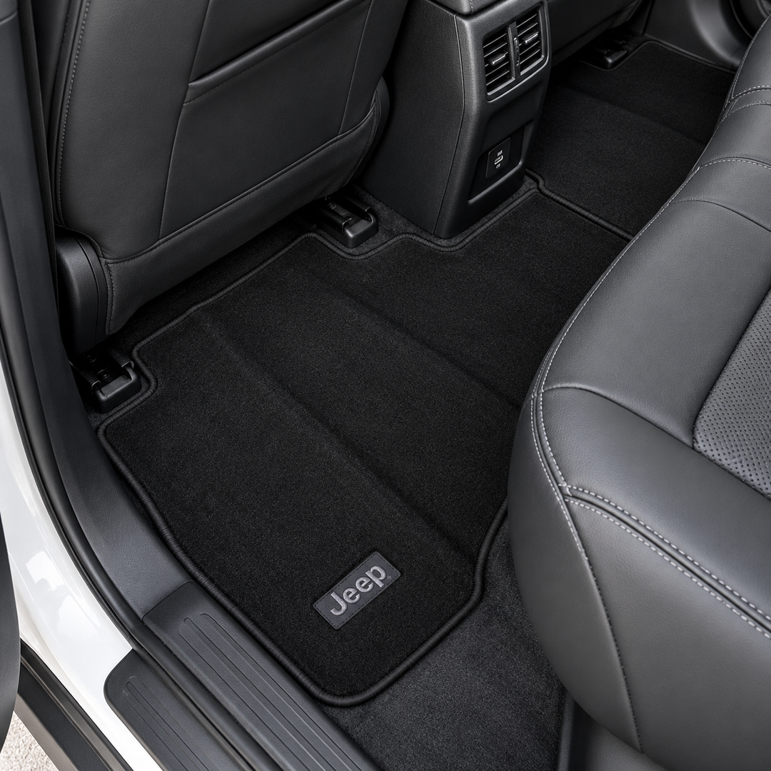 Jeep Black Car Carpet Mat – Premium Floor Mat for SUV Interior