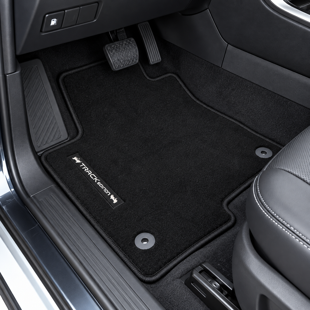 Jeep Track Edition Black Car Floor Mats – Premium Carpet Mat Set