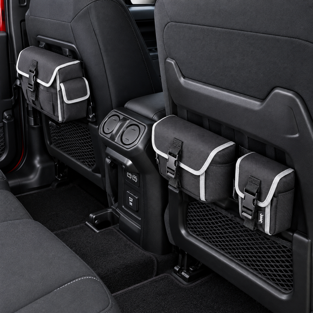Jeep Black Car Organizer Bag – Padded Storage Bag
