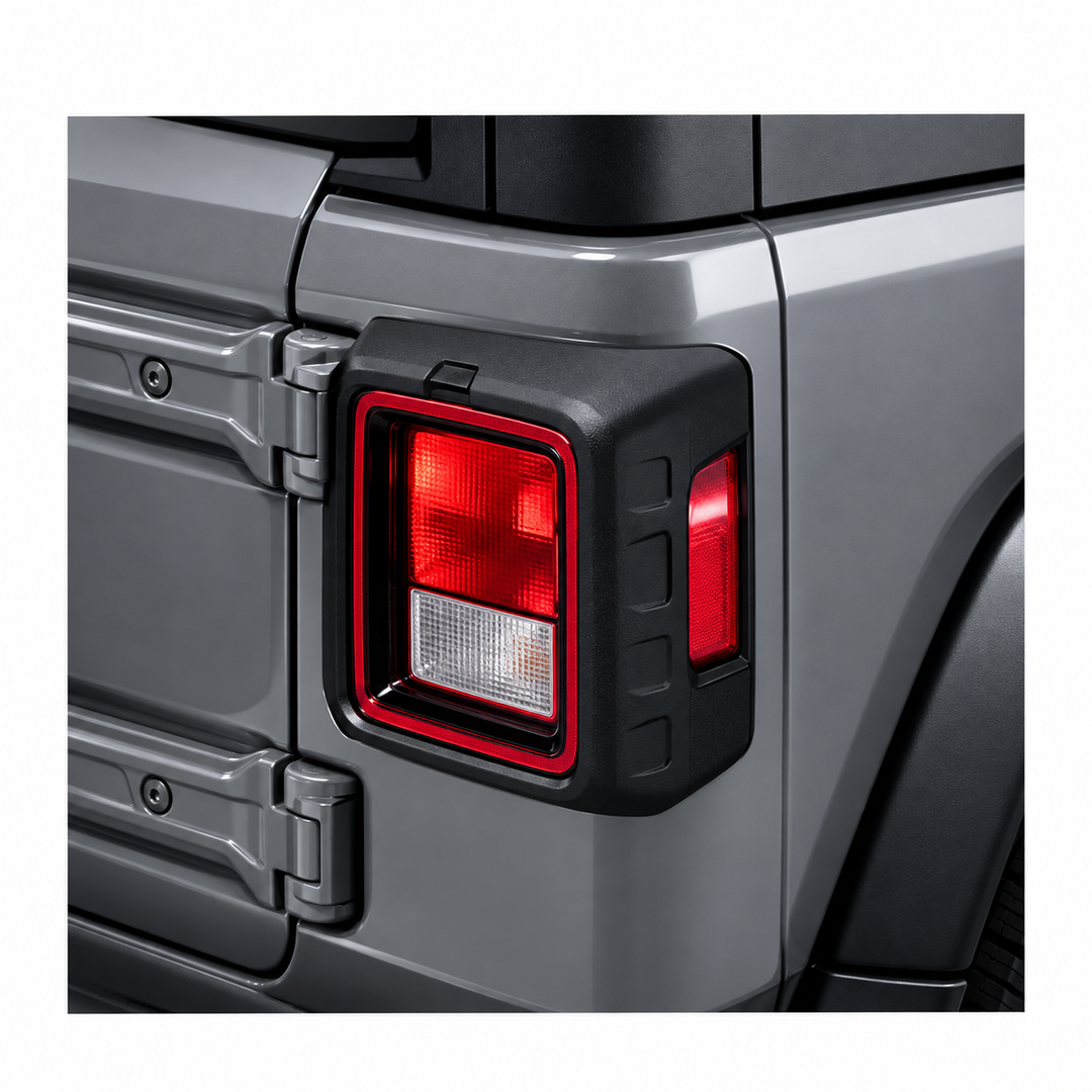 Jeep Wrangler Tail Lamp Guards – Black