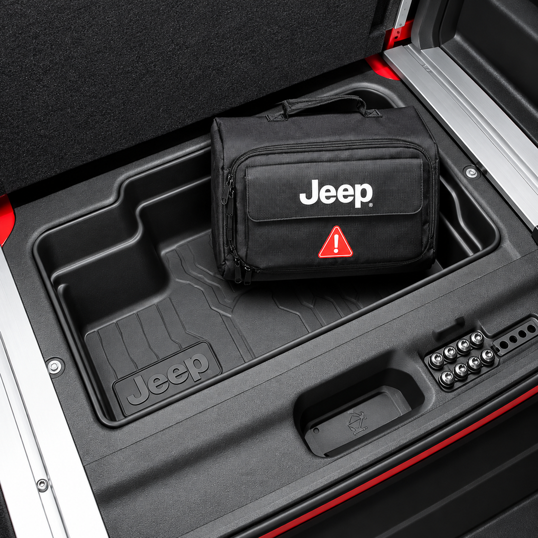 Jeep Flexible Cargo Tray – Black Trunk & Cargo Area Storage Tray