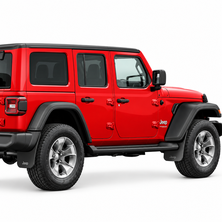 Jeep Wrangler Sahara & Sport Front Splash Guards – Black