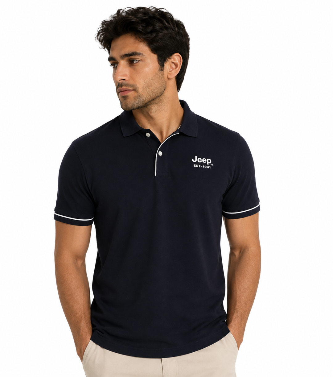 Polo T-Shirt Button Jeep 1941