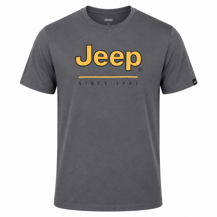 Iconic Print T-Shirt - Solid Grey