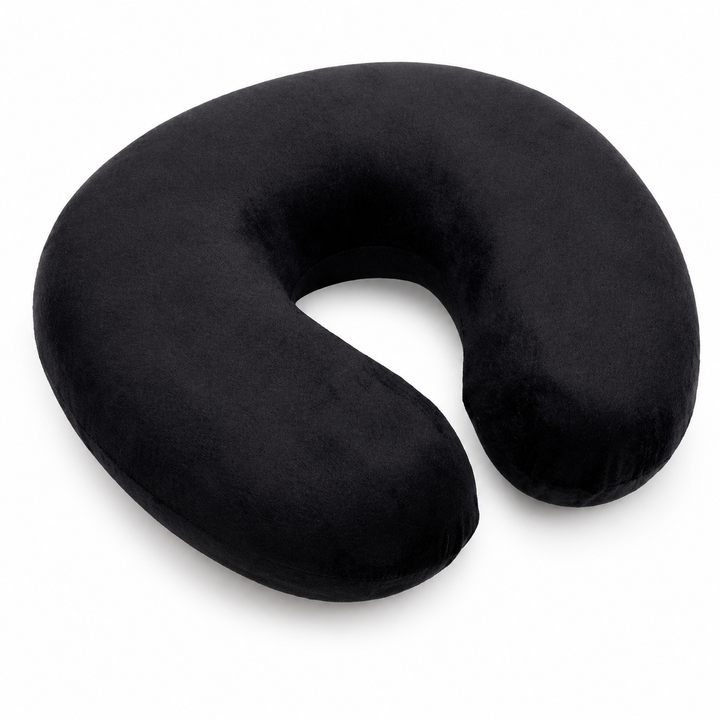 Jeep Travel Neck Pillow - Suede Black