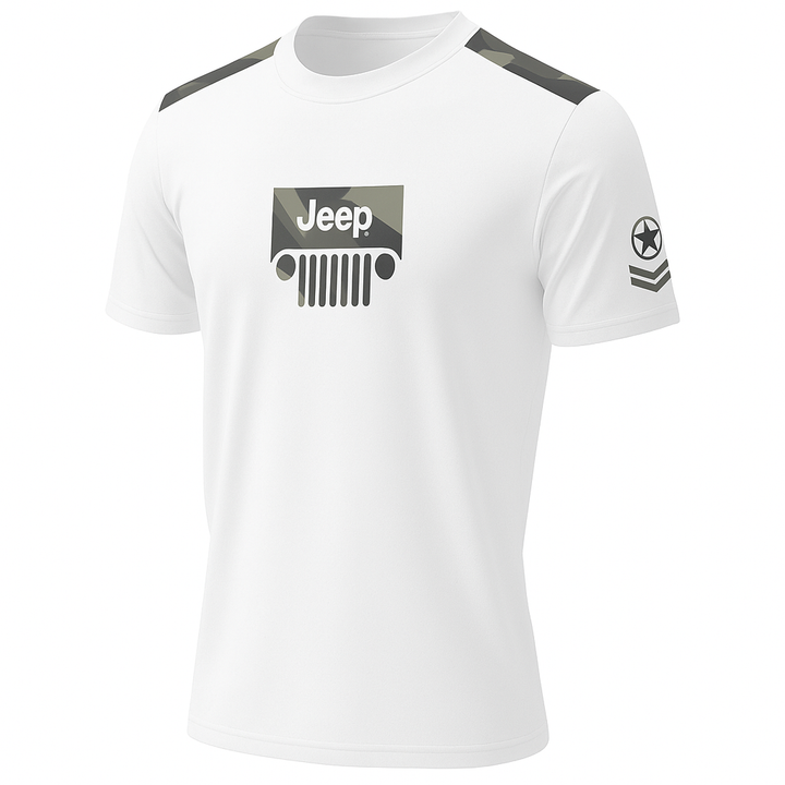 Camo Grill Round Neck T-Shirt