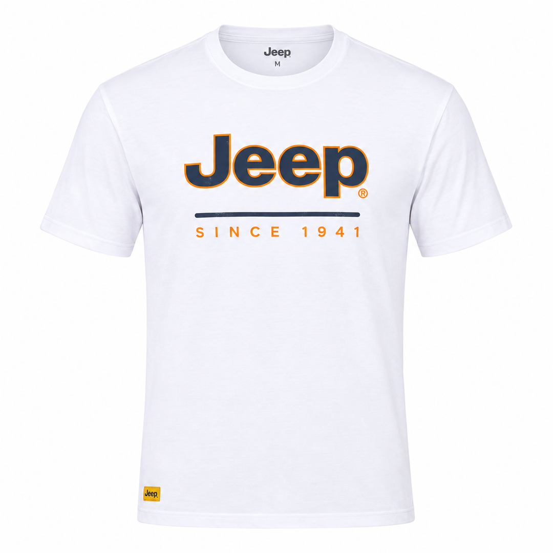 Jeep Men’s Iconic Print T-Shirt – White