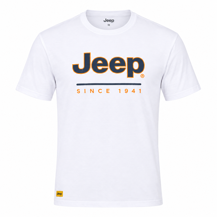 Jeep Men’s Iconic Print T-Shirt – White