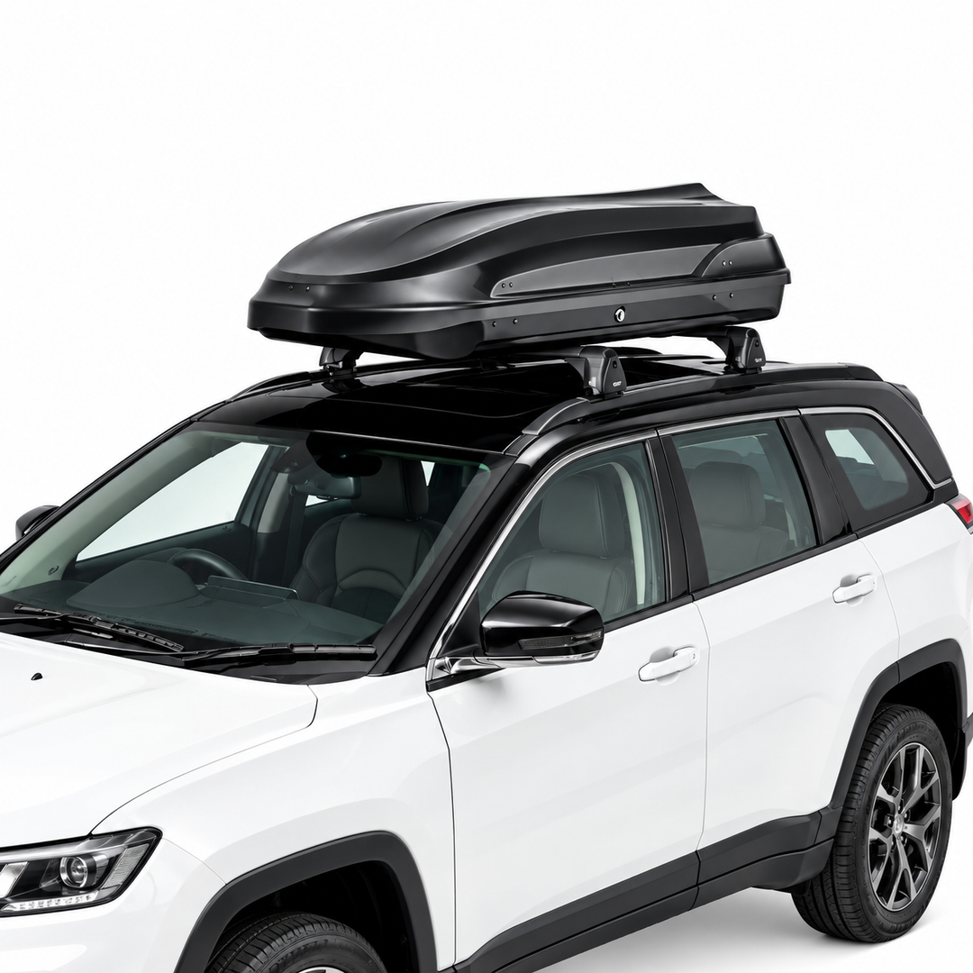 Jeep Premium Roof Cargo Box – Rooftop Car Storage Carrier.
