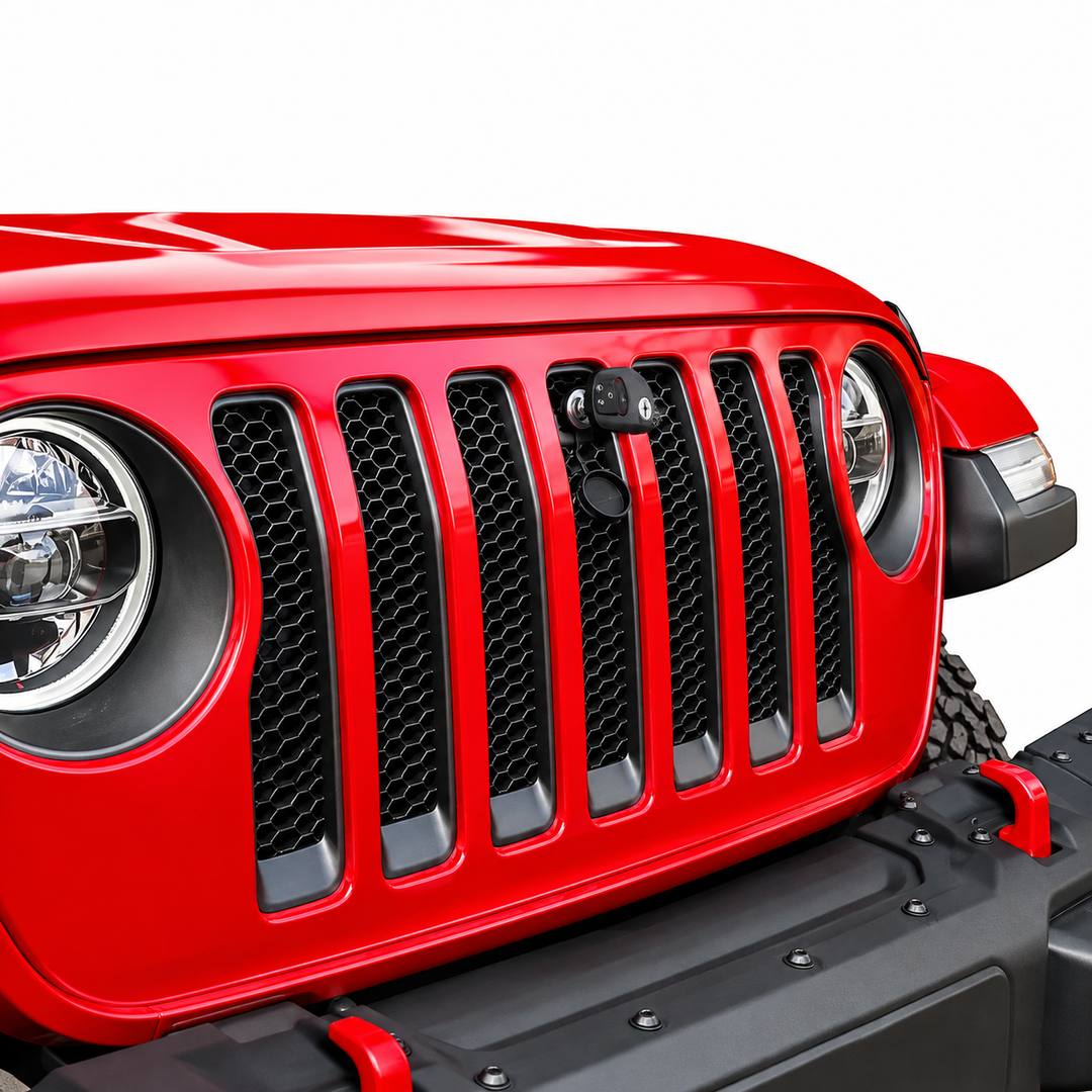 Jeep Wrangler Hood Lock Kit – Bonnet Lock with Mounting Brackets & Installation Hardware