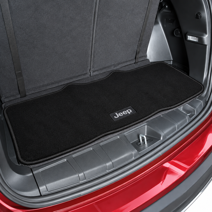 Jeep Black Premium Car Floor Mat – Full Coverage Carpet Floor Mat with Jeep Logo