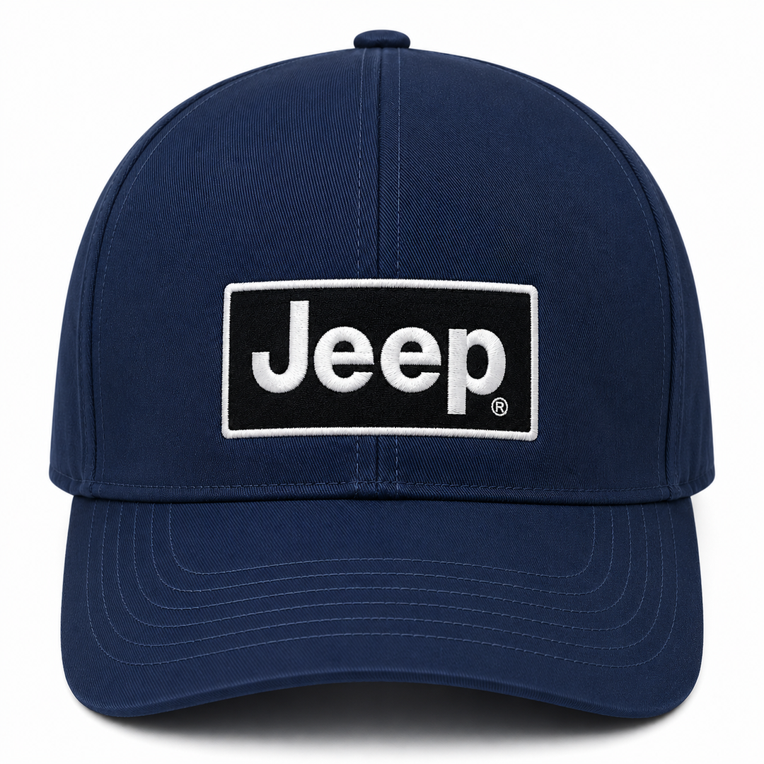 Jeep Navy Blue Logo Cap