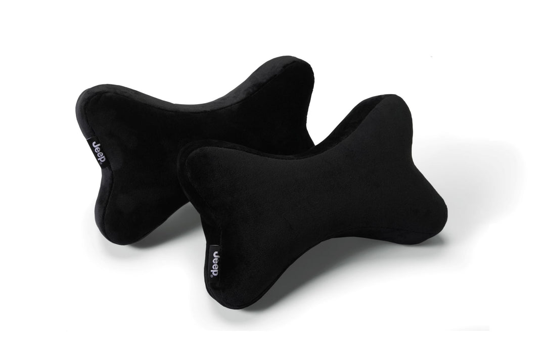 Jeep Neck Rest Bow Suede Black (Set of 2) JEEP®