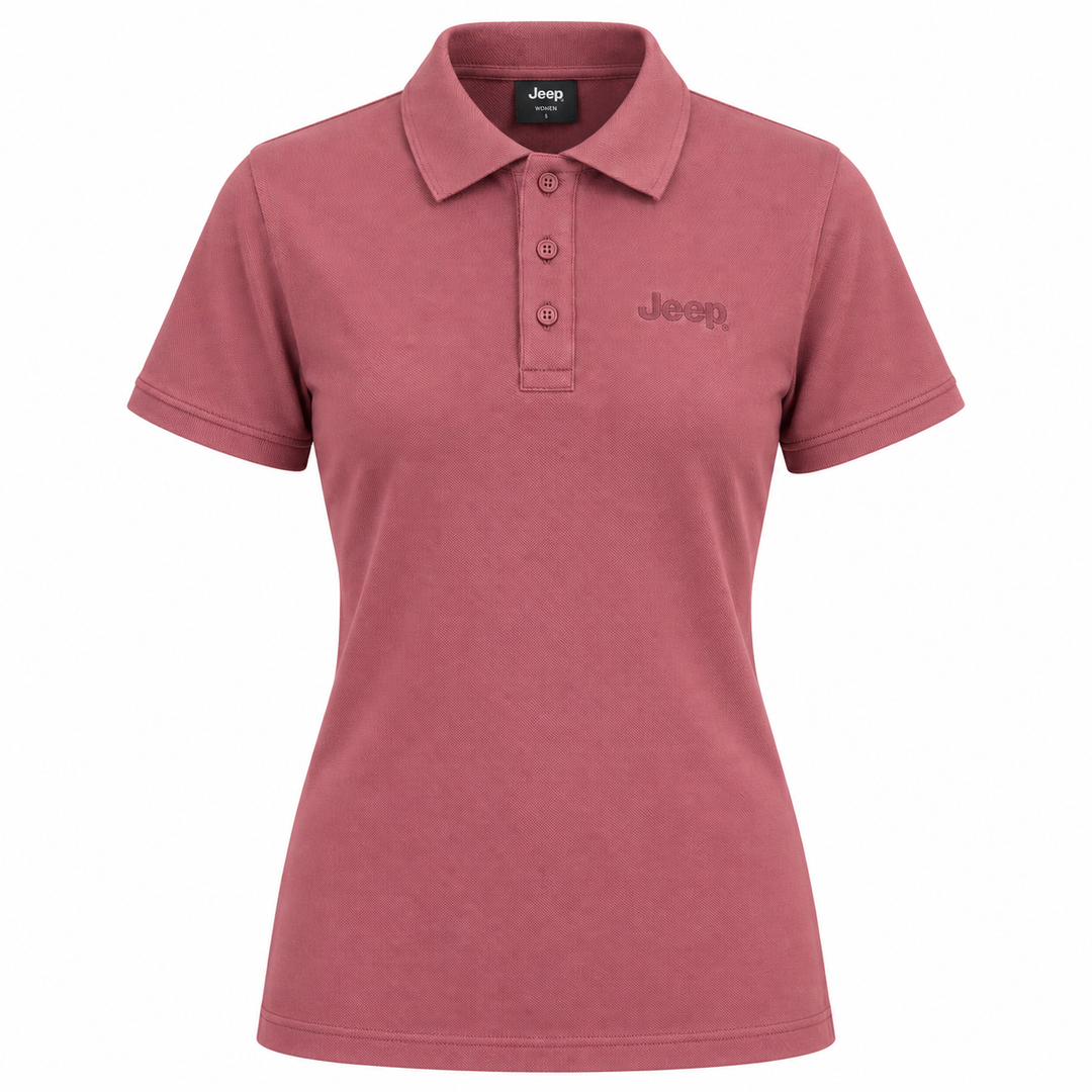 Jeep Urban Polo T-Shirt for Women – Cranberry Pink