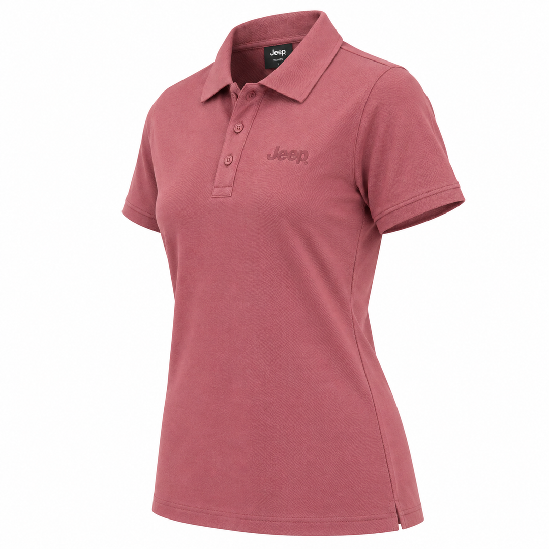 Jeep Urban Polo T-Shirt for Women – Cranberry Pink