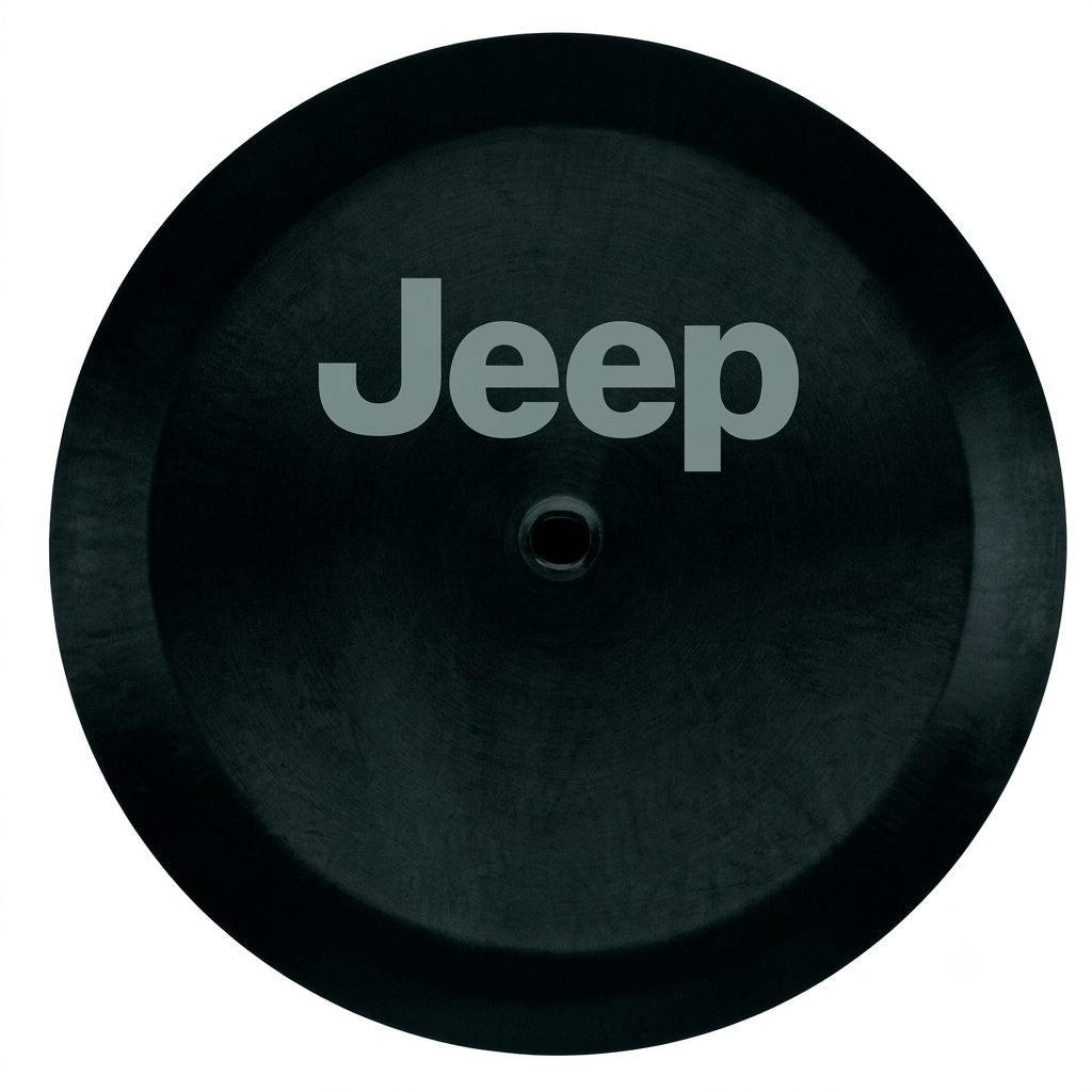 Classic "Jeep" Logo 32-Inch Spare Tire Cover for Jeep Wrangler