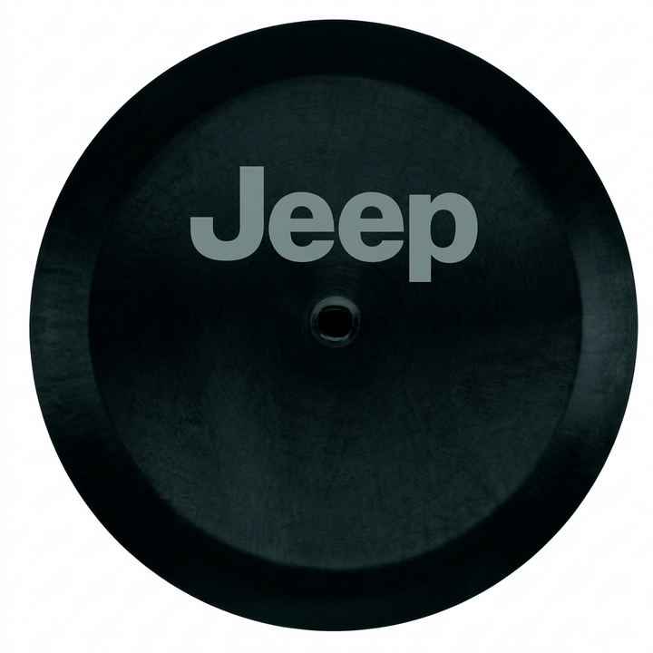 Classic "Jeep" Logo 32-Inch Spare Tire Cover for Jeep Wrangler