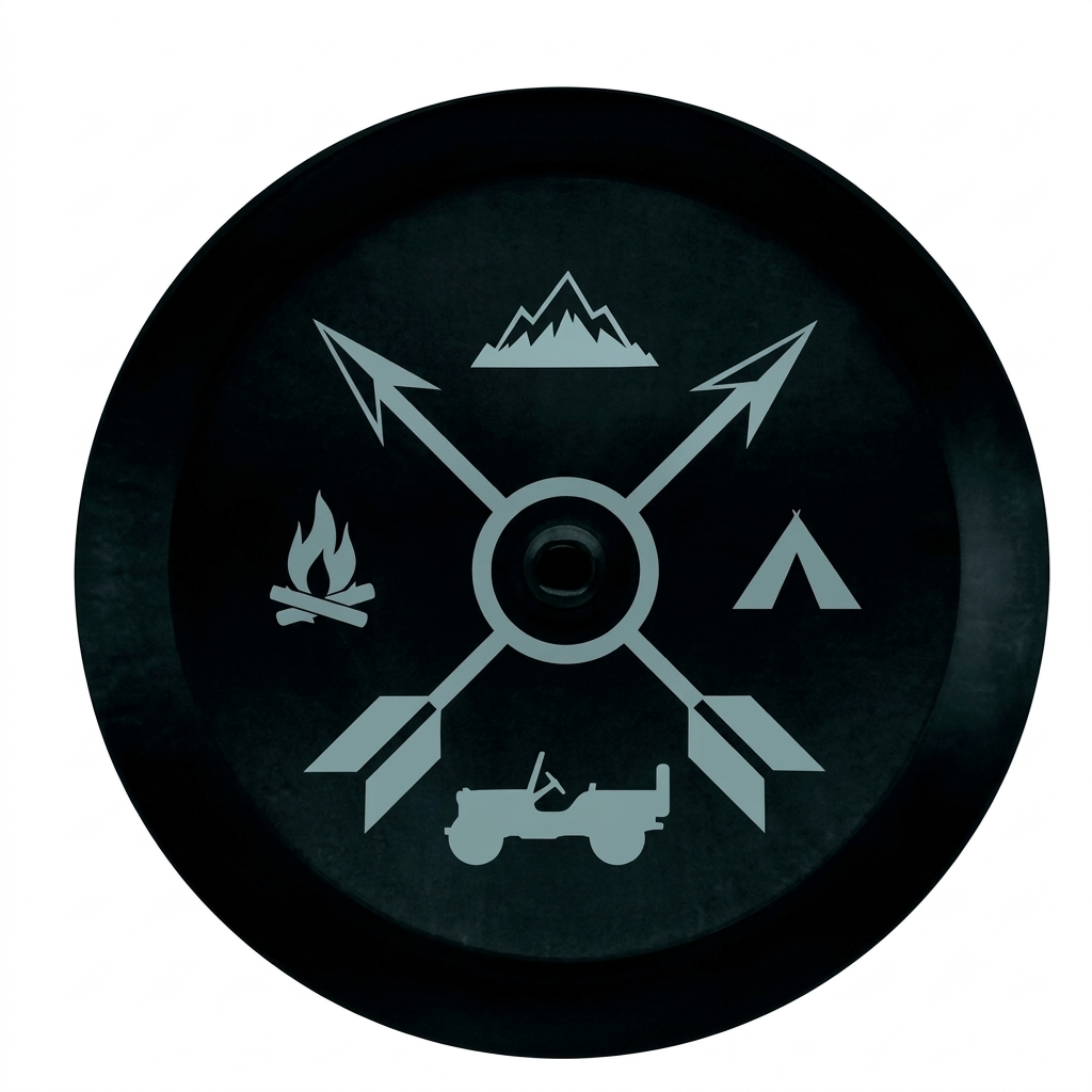 Jeep Wrangler Camping & Adventure 32-Inch Spare Tire Cover