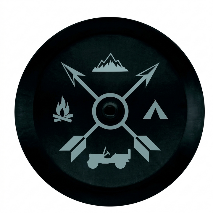 Jeep Wrangler Camping & Adventure 32-Inch Spare Tire Cover