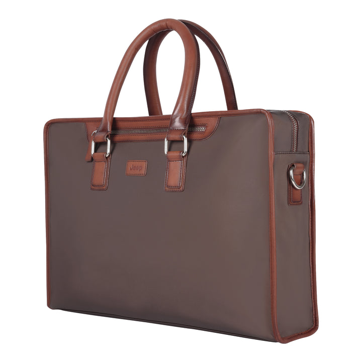 Jeep Laptop Bag Brown – Premium Rugged Travel Gear | Gear Jeep India