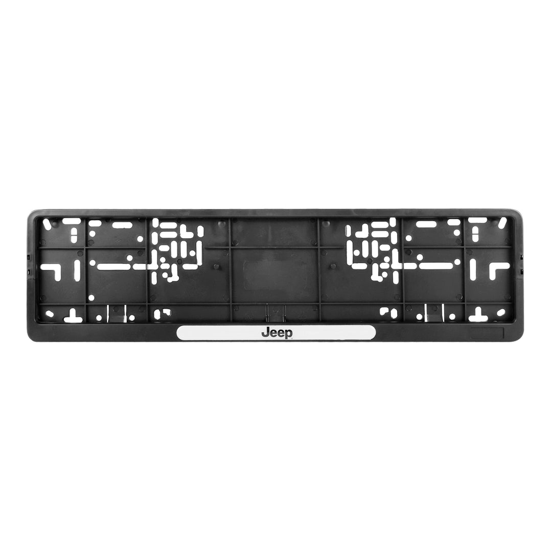 Jeep License Plate Frame – durable front and rear number plate holder
