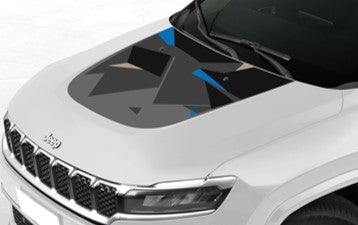 Mountain Hood Decal for Jeep Compass – rugged outdoor-themed vinyl graphic with anti-glare finish.