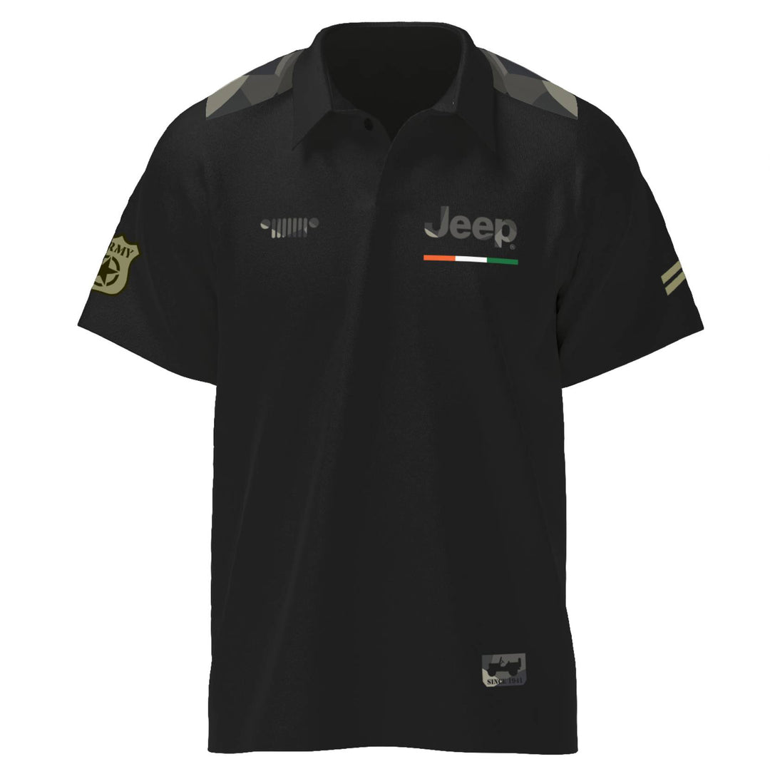 Jeep Star Polo T-Shirt (Black)