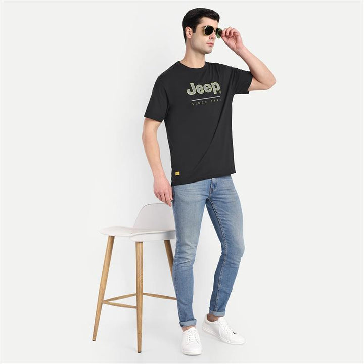 Jeep Men’s Classic Logo T-Shirt – Black