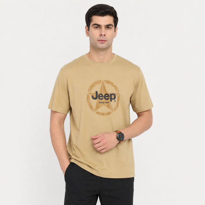 Jeep Willys Star Graphic Print T-Shirt